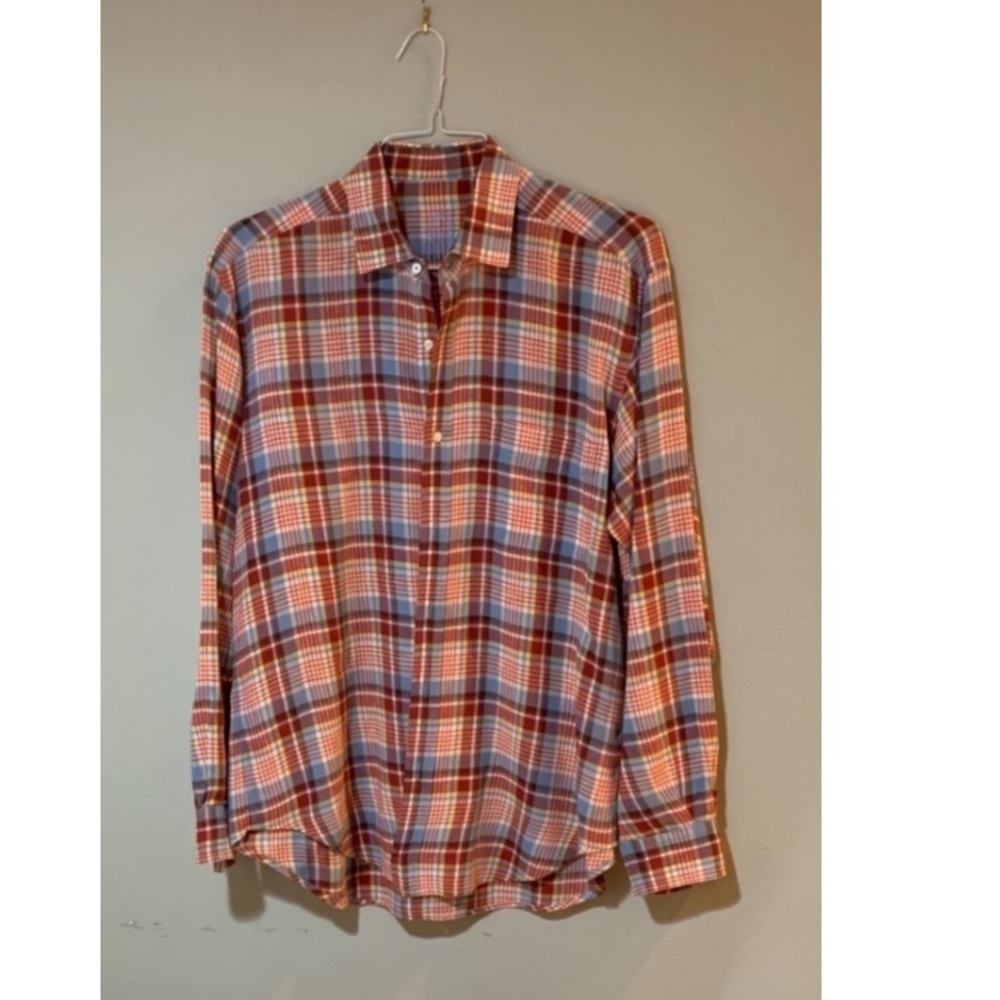 J McLaughlin Men’s Plaid Button Down Shirt.